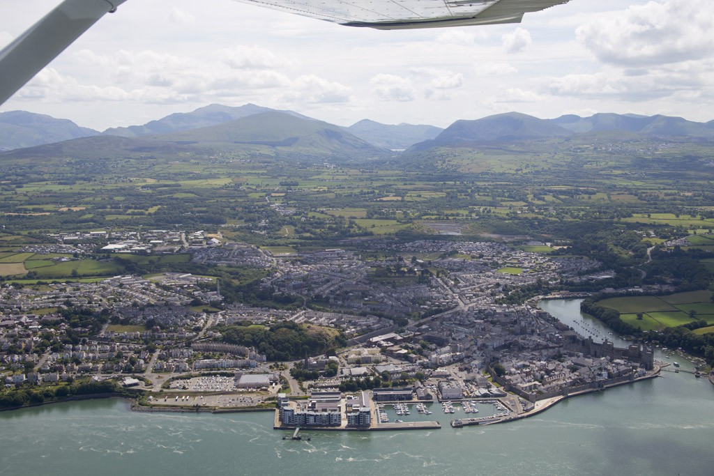 Great view of Caernarfon on departure