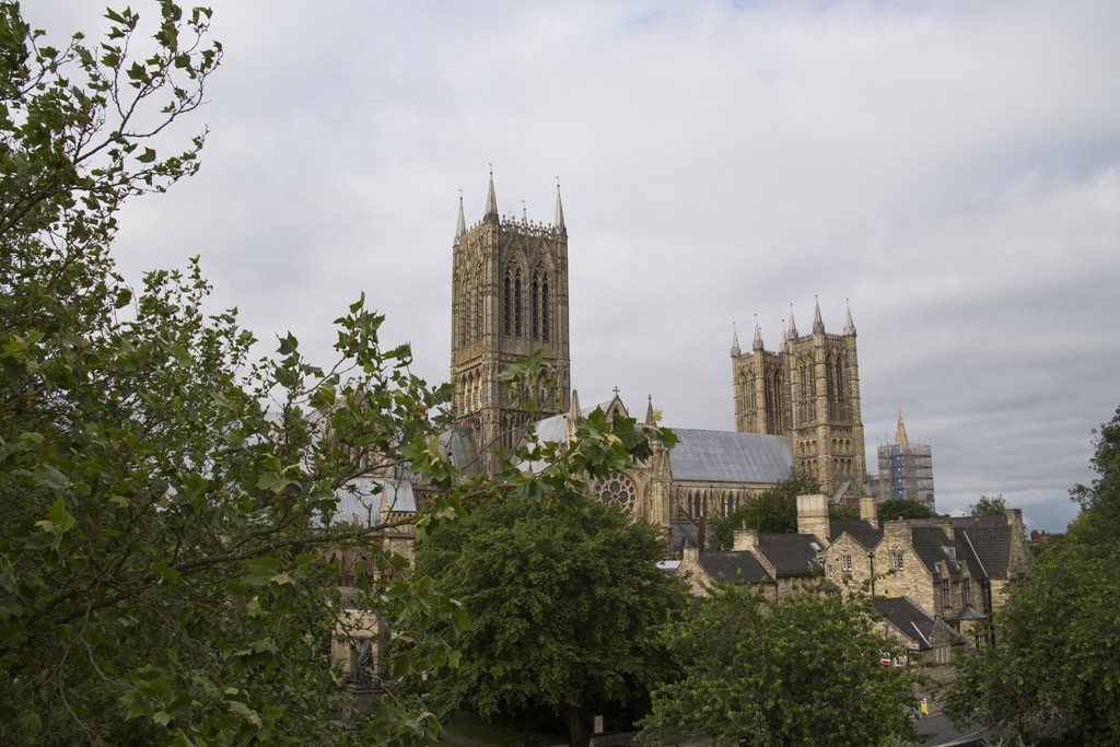 The view of Lincoln Cathedral from our rooms in the Lincoln Hotel